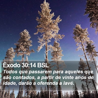 Êxodo 30:14 BSL Bible Verse Image