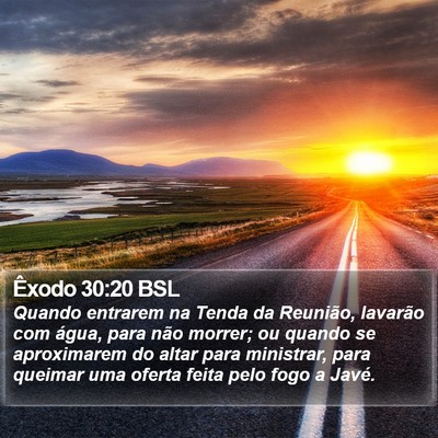 Êxodo 30:20 BSL Bible Verse Image