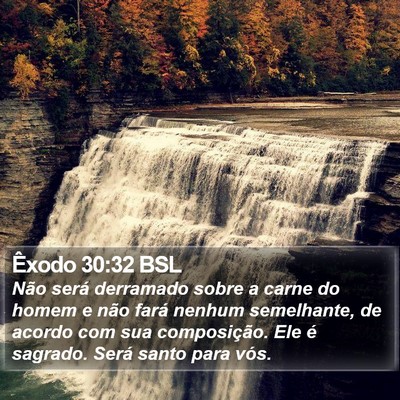 Êxodo 30:32 BSL Bible Verse Image