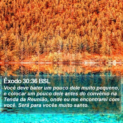 Êxodo 30:36 BSL Bible Verse Image