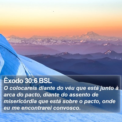 Êxodo 30:6 BSL Bible Verse Image