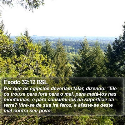 Êxodo 32:12 BSL Bible Verse Image