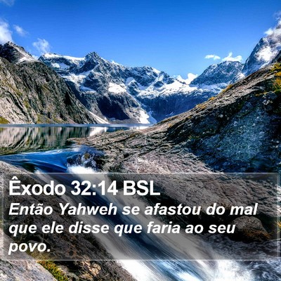 Êxodo 32:14 BSL Bible Verse Image