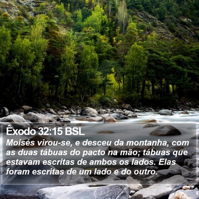 Êxodo 32:15 BSL Bible Verse Image