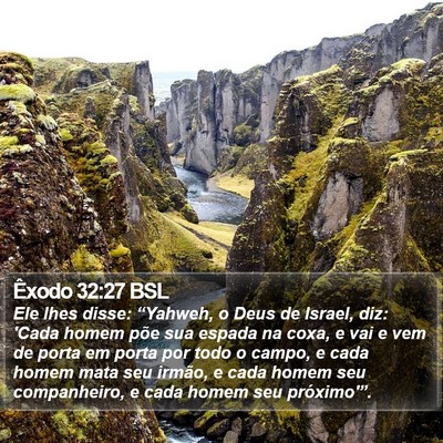 Êxodo 32:27 BSL Bible Verse Image