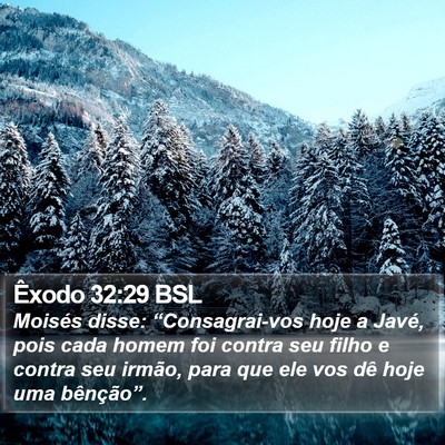 Êxodo 32:29 BSL Bible Verse Image