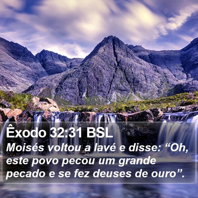Êxodo 32:31 BSL Bible Verse Image