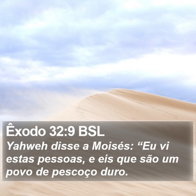 Êxodo 32:9 BSL Bible Verse Image