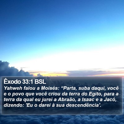 Êxodo 33:1 BSL Bible Verse Image