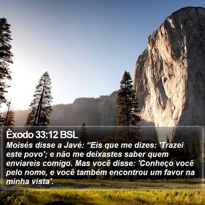 Êxodo 33:12 BSL Bible Verse Image