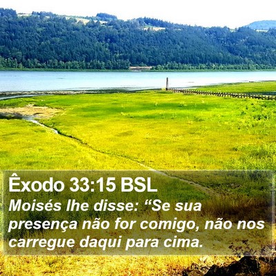 Êxodo 33:15 BSL Bible Verse Image