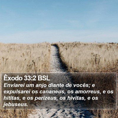Êxodo 33:2 BSL Bible Verse Image