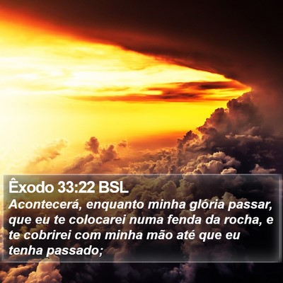 Êxodo 33:22 BSL Bible Verse Image