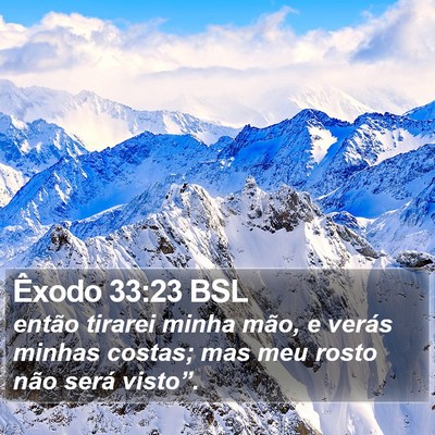 Êxodo 33:23 BSL Bible Verse Image