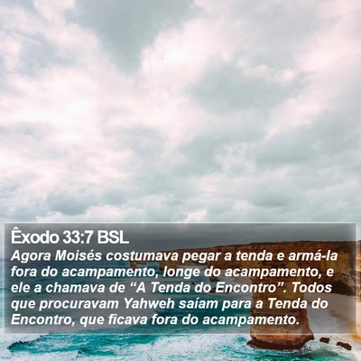 Êxodo 33:7 BSL Bible Verse Image