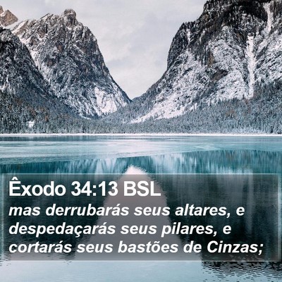 Êxodo 34:13 BSL Bible Verse Image