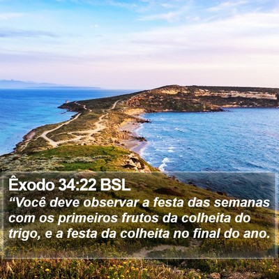 Êxodo 34:22 BSL Bible Verse Image