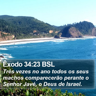 Êxodo 34:23 BSL Bible Verse Image
