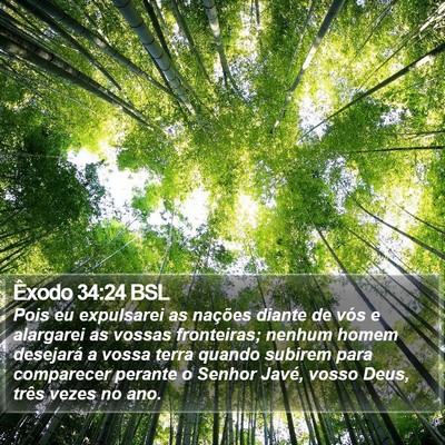 Êxodo 34:24 BSL Bible Verse Image