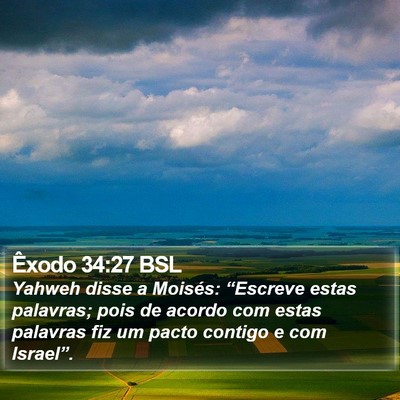 Êxodo 34:27 BSL Bible Verse Image