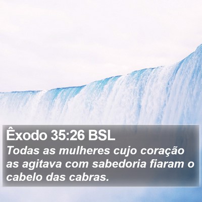 Êxodo 35:26 BSL Bible Verse Image