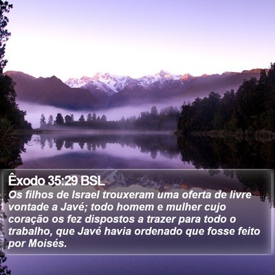 Êxodo 35:29 BSL Bible Verse Image