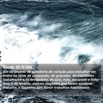 Êxodo 35:35 BSL Bible Verse Image
