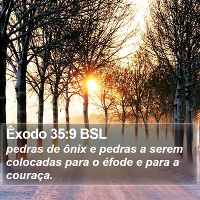 Êxodo 35:9 BSL Bible Verse Image