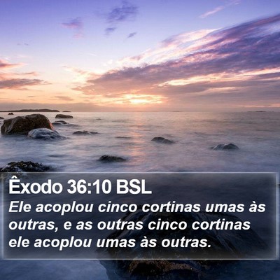 Êxodo 36:10 BSL Bible Verse Image