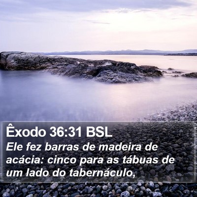Êxodo 36:31 BSL Bible Verse Image