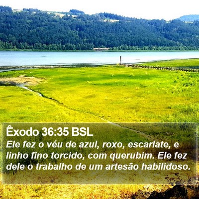 Êxodo 36:35 BSL Bible Verse Image