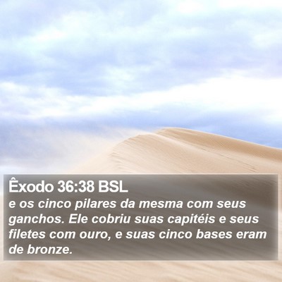 Êxodo 36:38 BSL Bible Verse Image