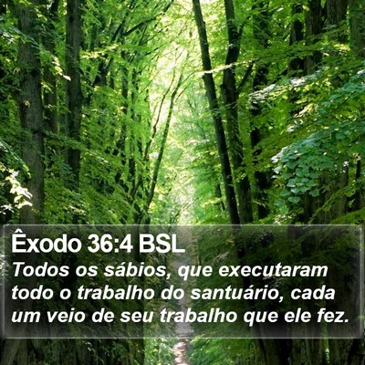 Êxodo 36:4 BSL Bible Verse Image