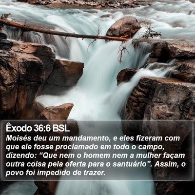 Êxodo 36:6 BSL Bible Verse Image
