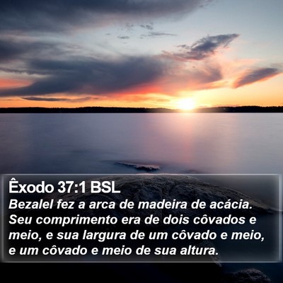Êxodo 37:1 BSL Bible Verse Image