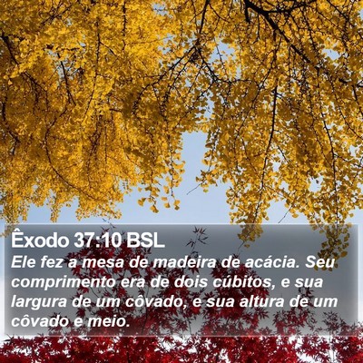 Êxodo 37:10 BSL Bible Verse Image