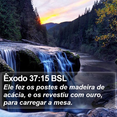 Êxodo 37:15 BSL Bible Verse Image