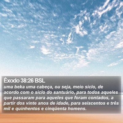 Êxodo 38:26 BSL Bible Verse Image