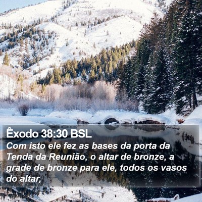Êxodo 38:30 BSL Bible Verse Image