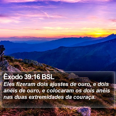 Êxodo 39:16 BSL Bible Verse Image