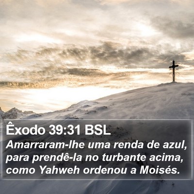Êxodo 39:31 BSL Bible Verse Image