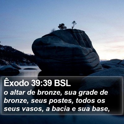 Êxodo 39:39 BSL Bible Verse Image