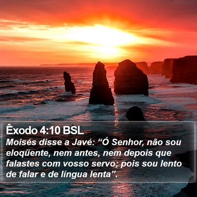 Êxodo 4:10 BSL Bible Verse Image