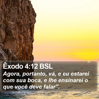 Êxodo 4:12 BSL Bible Verse Image