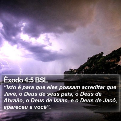 Êxodo 4:5 BSL Bible Verse Image