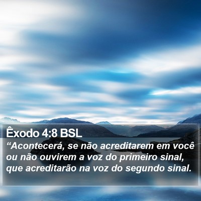 Êxodo 4:8 BSL Bible Verse Image