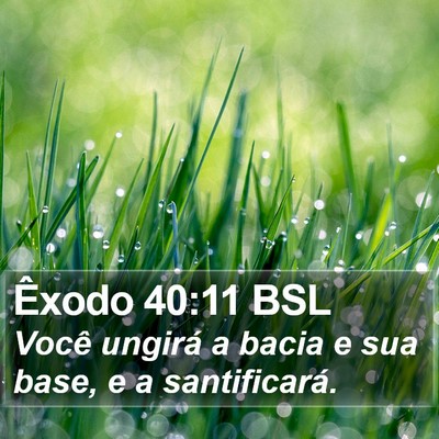 Êxodo 40:11 BSL Bible Verse Image
