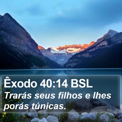 Êxodo 40:14 BSL Bible Verse Image