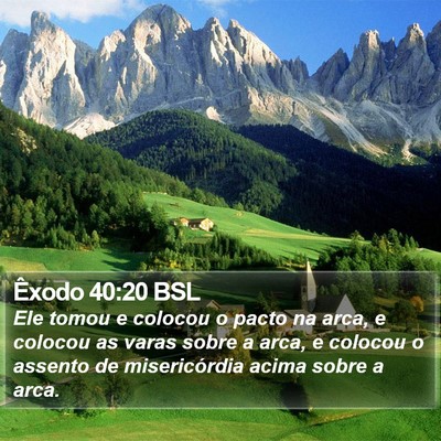 Êxodo 40:20 BSL Bible Verse Image
