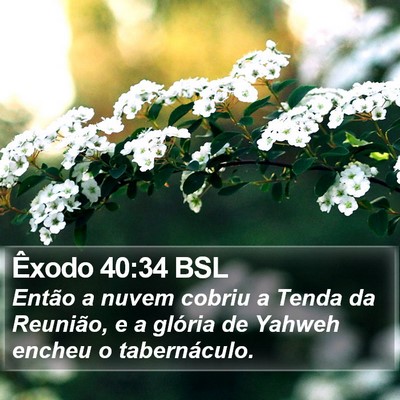 Êxodo 40:34 BSL Bible Verse Image